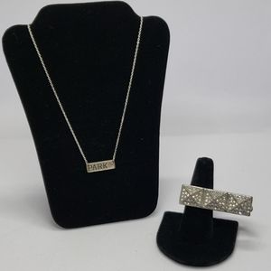 Park Av. Necklace and Ring Set